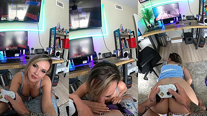 Darshelle Stevens Sex Tape Fucking And Gaming POV PORN